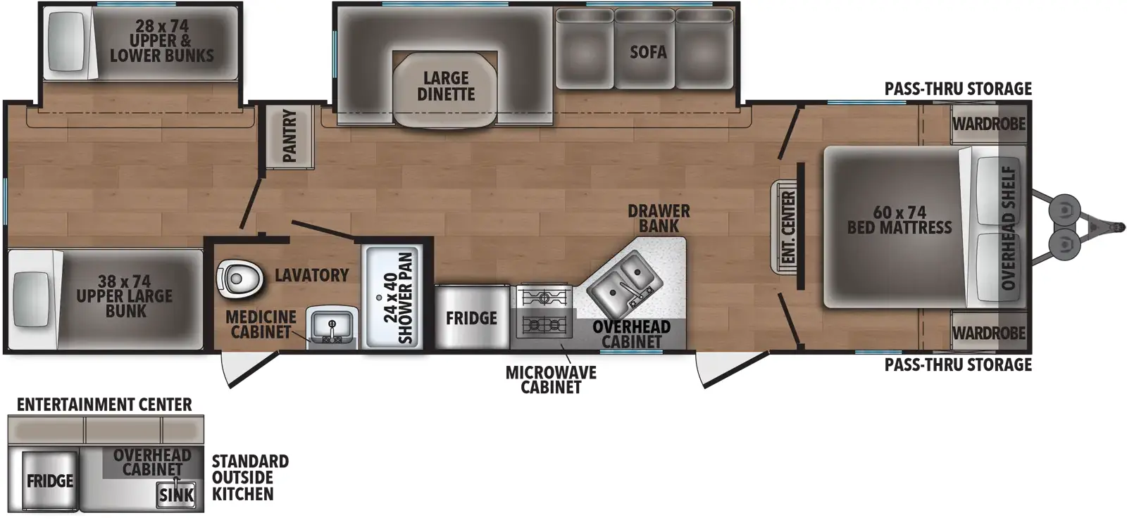 Shasta 32DS - DSO Floorplan